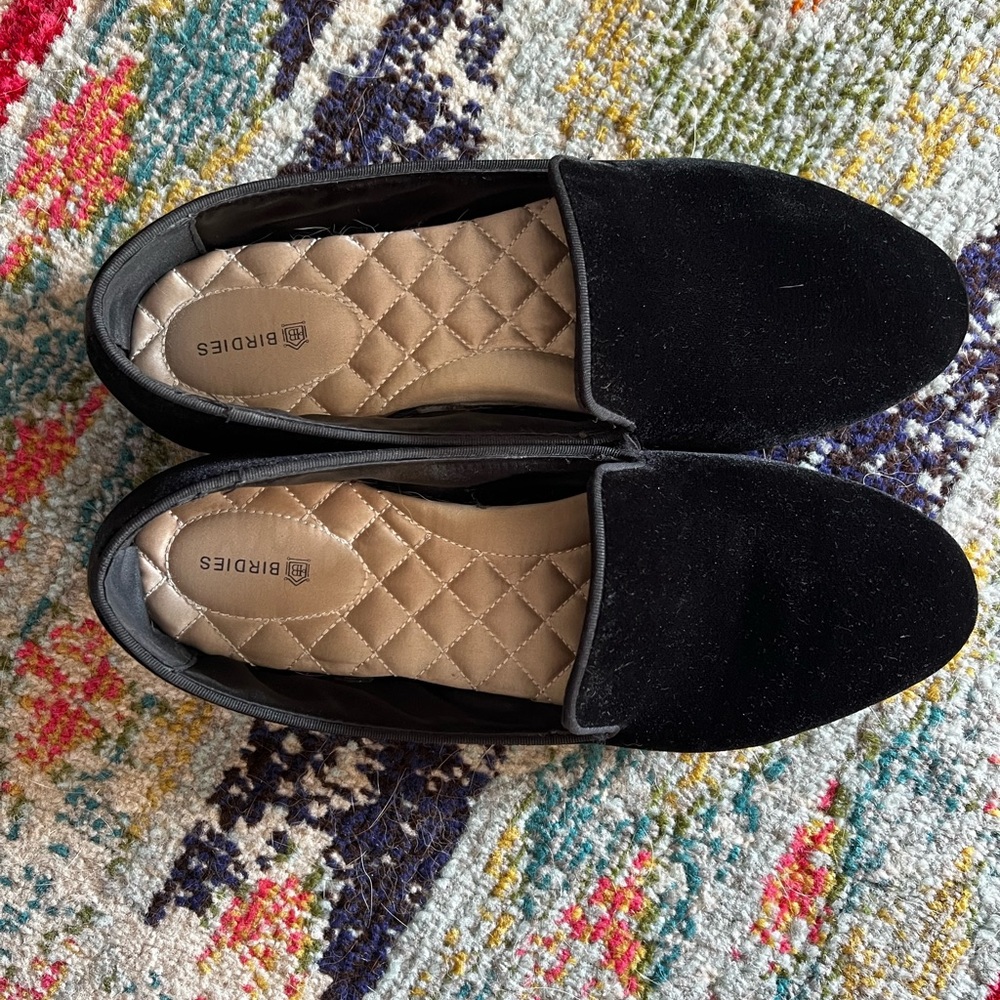 Birdies the starling black velvet size 9